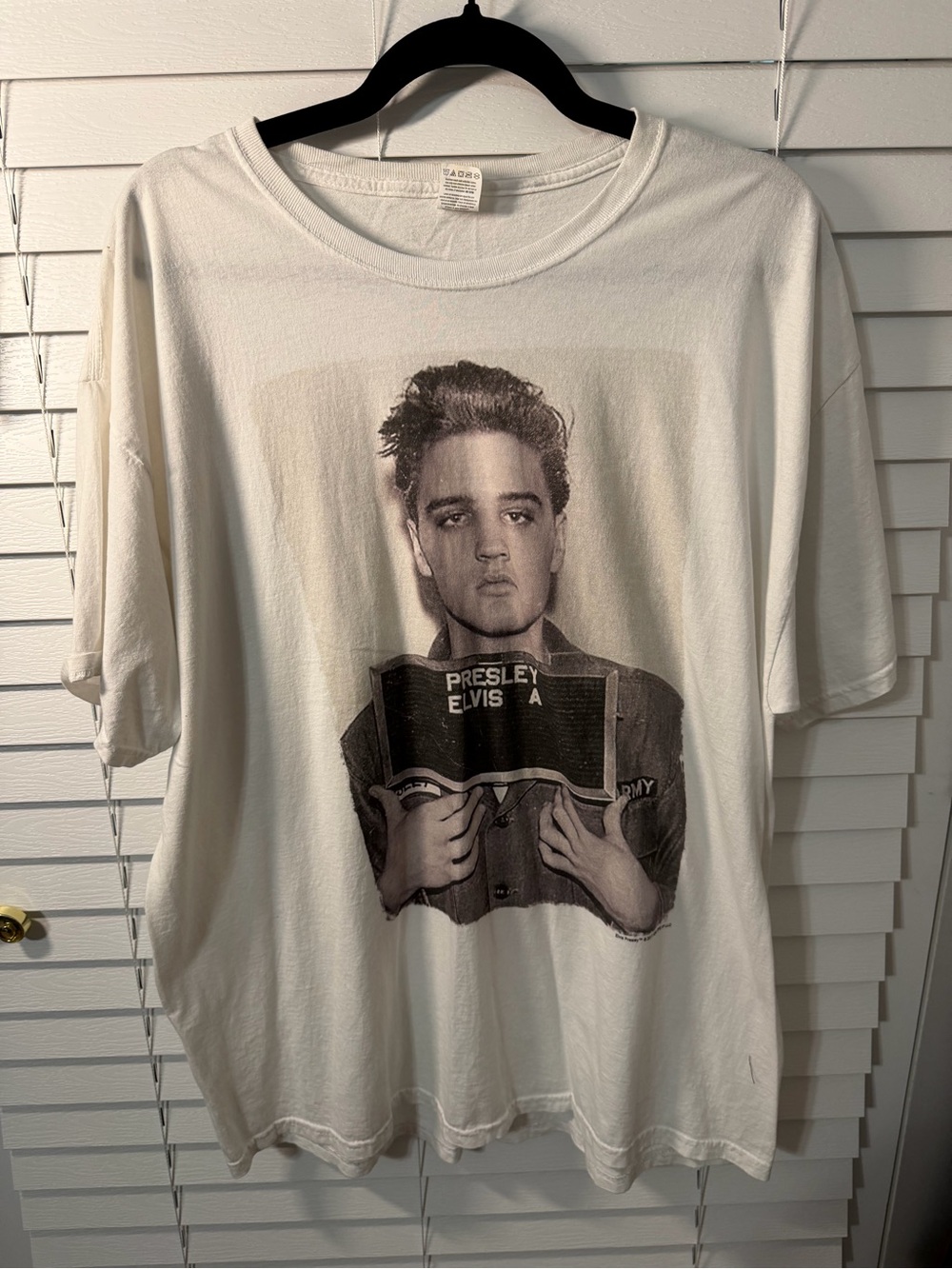 White Elvis Graphic Short-Sleeve Men’s Tee